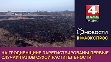 <b>Новости Гродно. 04.03.2024</b>. На Гродненщине зарегистрированы первые случаи палов сухой растительности