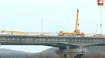 <b>Новости Гродно. 12.01.2021</b>. В Гродно строятся развязки к новому автомобильному мосту                     