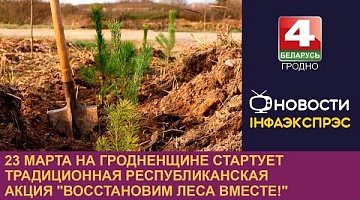 <b>Новости Гродно. 22.03.2024</b>. 23 марта на Гродненщине стартует традиционная республиканская акция "Восстановим леса вместе!"