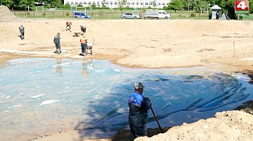 <b>Новости Гродно. 29.05.2020</b>. В Гродно благоустраивают водоём на Курчатова