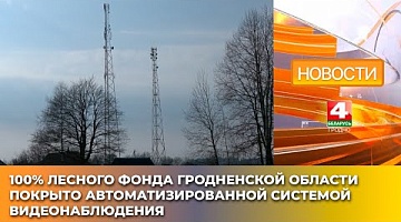<b>Новости Гродно. 26.03.2025</b>. 100% лесного фонда Гродненской области покрыто автоматизированной системой видеонаблюдения